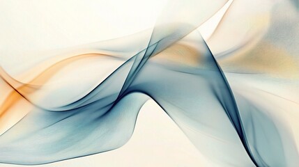 Abstract Waves in Soft Colors for Design Use