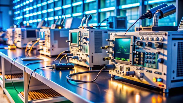 Precision Instruments in Laboratory for Modern Electronics Development