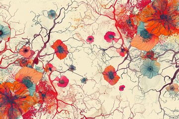 background with flowers