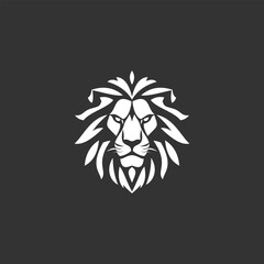 Illustration of a lion head logo