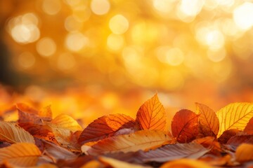 Fallen Leaves Season Background