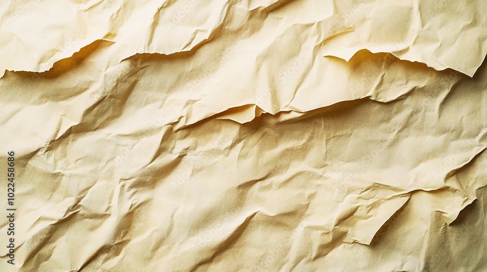 Poster textured wrinkled paper background for design projects
