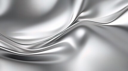 Smooth Silver Fabric Background for Creative Projects