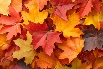 Fototapeta premium Fallen Leaves Season Background