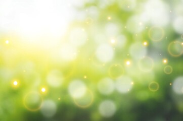 Nature background, blur green garden nature background