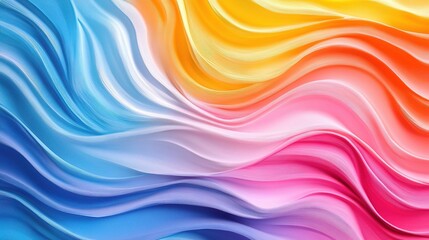 Obraz premium Colorful Abstract Waves of Light and Movement