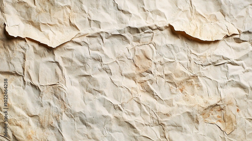 Poster crumpled paper texture for background use