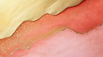 Fototapeta premium Abstract Gold and Pink Textures Over Smooth Background