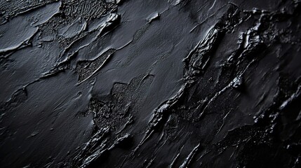 Fototapeta premium Textured Black Surface with Unique Patterns and Depth