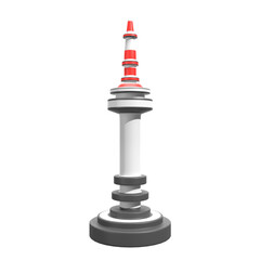 3D Namsam Tower Illustration