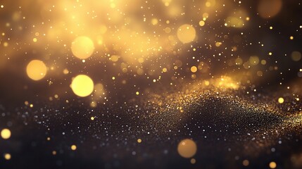 Obraz premium Golden Sparkle Background for Design Projects