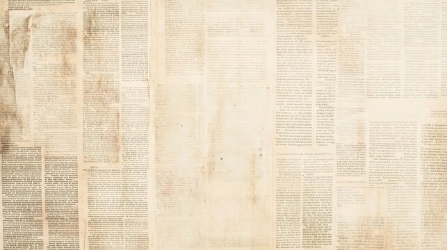 Vintage Texture of Old Newspaper Print Background