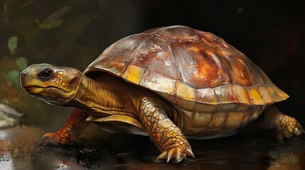 Obraz premium Close-up of a Turtle in its Natural Habitat