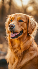 A cute dog close-up shot generated by AI