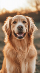 Obraz premium A cute dog close-up shot generated by AI