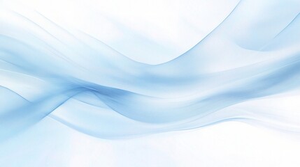 Obraz premium Soft Blue Abstract Waves on a Light Background