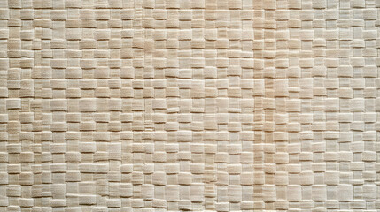 Beige Woven Fabric Texture with a Grid Pattern, Ideal for Backgrounds and Designs