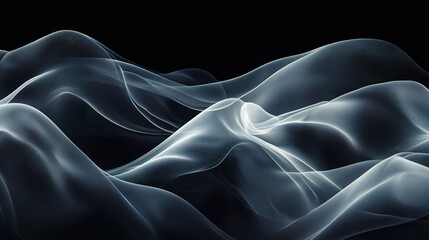 Fototapeta premium Ethereal Waves of Light and Shadow