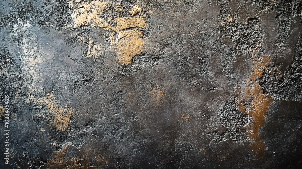 Poster abstract textured background with metallic elements