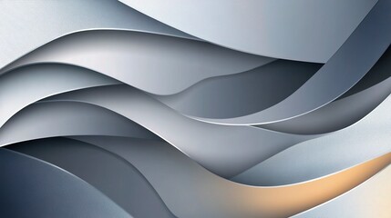 Fluid Metallic Waves in Cool Tones