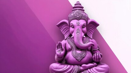 Meditating Ganesh in a Cosmic Setting
