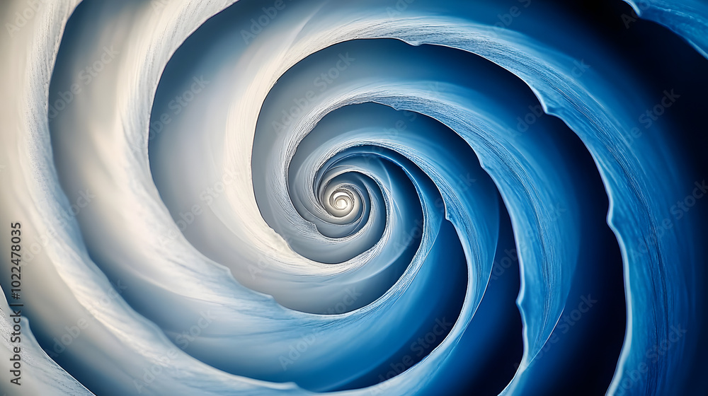 Poster a clearer version would be blue and white background with spiral pattern at the bottom