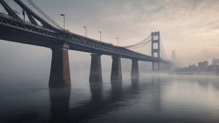 Fog in Cities Striking Silhouettes Amidst the Fog
