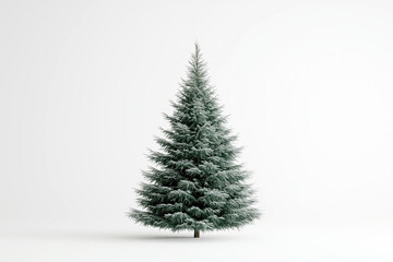 Obraz premium Christmas tree on a isolated white background