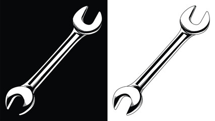 Silhouette Wrench Double Ended Garage Spanner