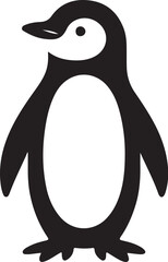 Penguin Icon Silhouette Vector Illustration