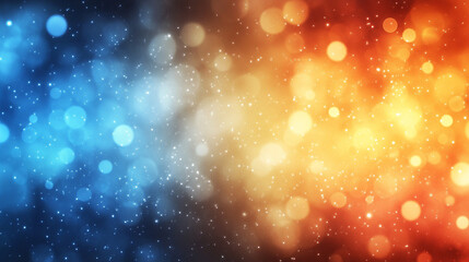 abstract blur of orange and blue gradients creates a dynamic background, symbolizing creativity and innovation. The vibrant colors evoke emotions of warmth and tranquility, perfect for artistic use