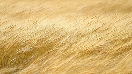 Fototapeta premium Golden Wheat Field in Motion Under Gentle Breeze