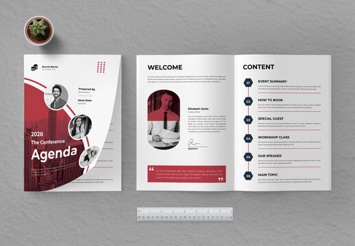 Conference Agenda Template Layout