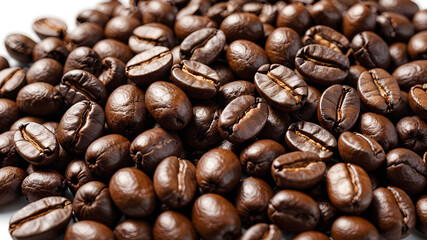 Obraz premium Coffee beans background. Fresh coffee beans. AI generated image, ai