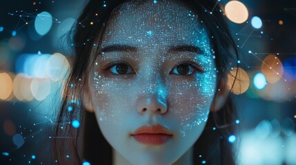 AI-driven personalization in marketing, showing tailored ads and customer engagement