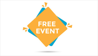 Free event web banner templates. Vector Illustration 