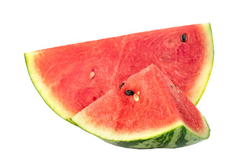 sliced watermelon isolated