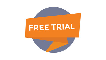 Free trial web banner templates. Vector Illustration