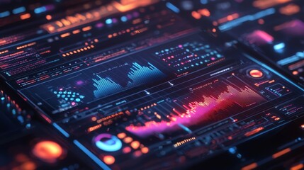 Fototapeta premium AI powered data visualization tools providing actionable business insights