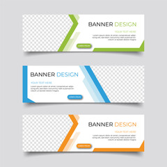 Modern business banner abstract design. Clean simple creative background vector template design
