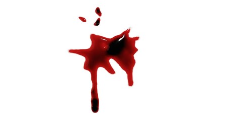 3d render of blood stain, splatter or spatter for crime scene or violence concept © mtkang