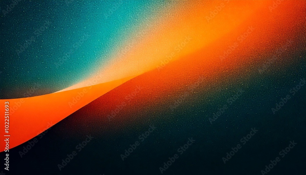 Poster a vibrant gradient of blue, orange, and white colors, creating a stunning and abstract image with a 