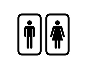 man and women toilet signboard