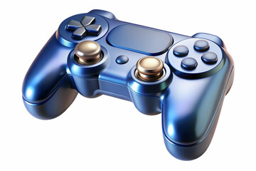 Glossy Gaming Console on Plain Surface: High-Quality Image Showcasing Family Bonding through Gaming Technology with Ample Copy Space