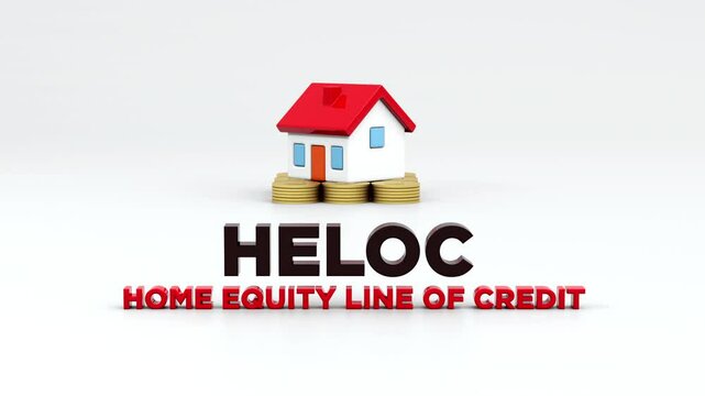 HELOC, Home Equity Line of Credit 3D Animation