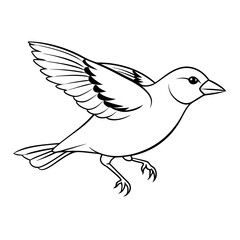 Obraz premium american-goldfinch-jumping