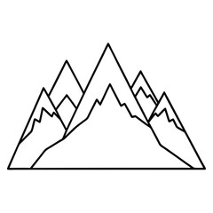 mountains-line-art