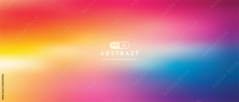 Poster Abstract background,color vector banner gradient pattern. Blurred light fuzz colorful gradient background. Vector soft horizontal backdrop background design,​ wallpaper​ design, art​ design, painting