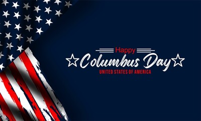 Columbus Day Celebration,   for Poster, Background, Banner, Greeting Card, Flyer, Card, Cover