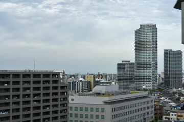 都市風景　ビルから眺める東京のビル群